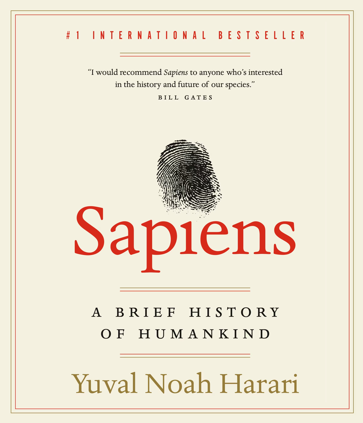 Cover of Sapiens: A Brief History of Humankind